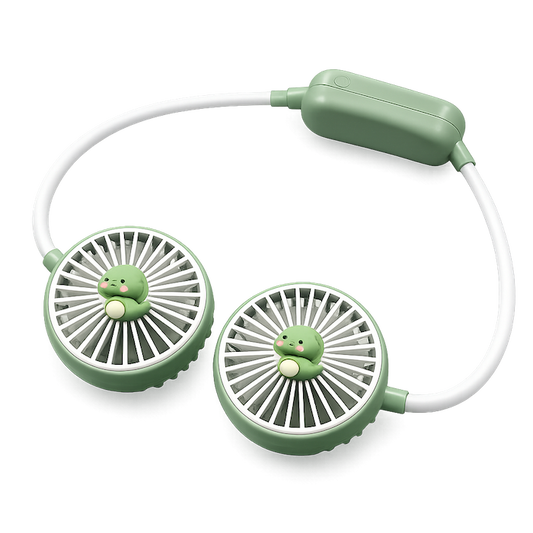High Speed Rechargeable Neck Fan with three points