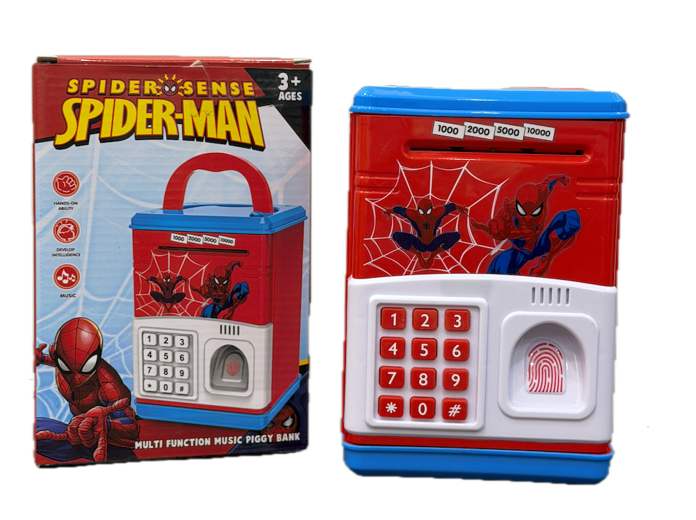 Spiderman Money Safe | Fingerprint & Password Lock