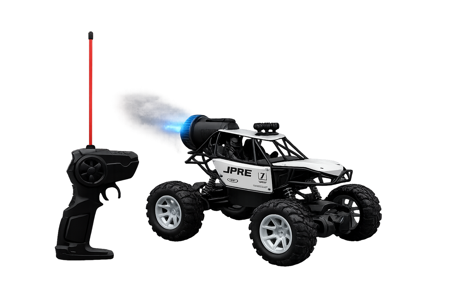Rock Crawler RC Monster Truck | 4x4 with Lightning Spray Effect