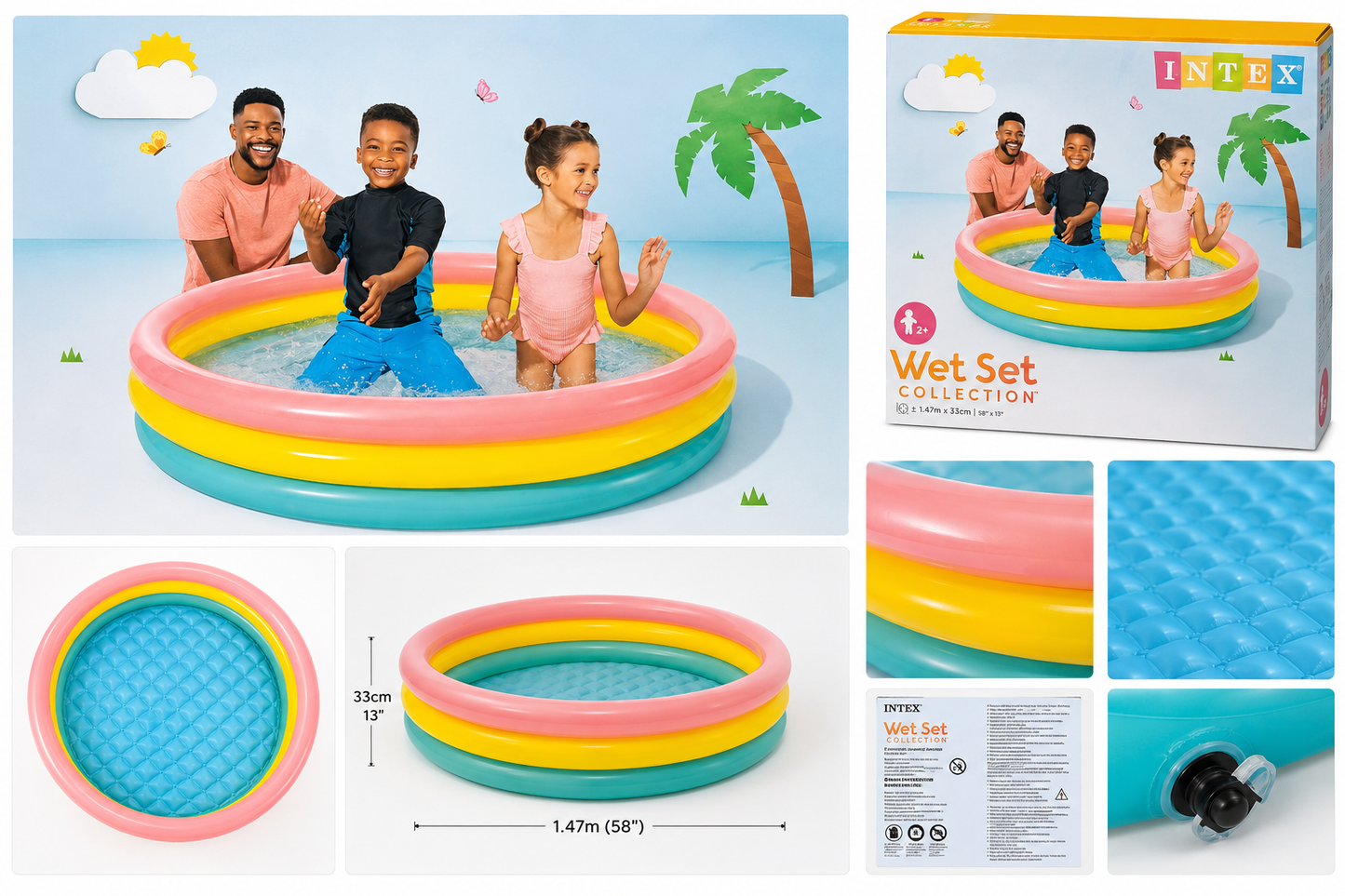 Intex Wet Set Collection Pool 58 x 13 inch