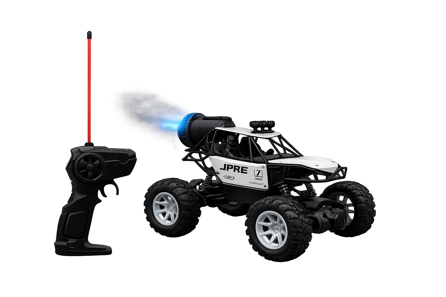 RockCrawler.maintransparentfinal Rock Crawler RC Monster Truck | 4x4 with Lightning Spray Effect - Image 1
