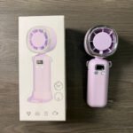 Portable Mini Fan with Digital Display, Rechargeable Handheld Fan - Image 2